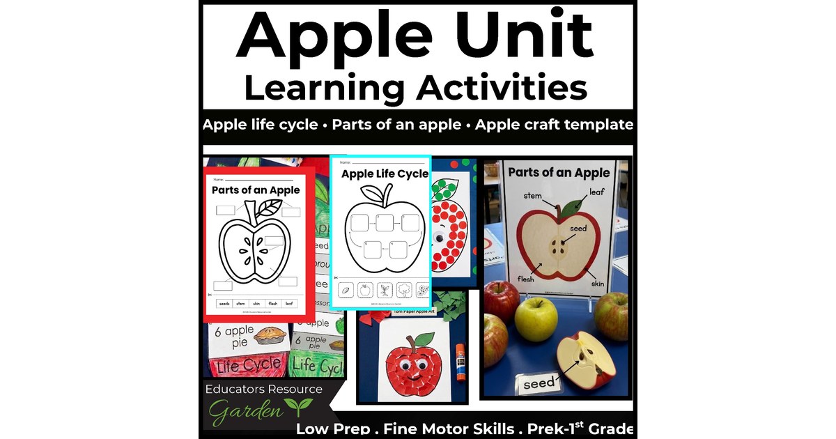 Apple Life Cycle Craft & Poster | Fall Science PreK-1 | Educators ...
